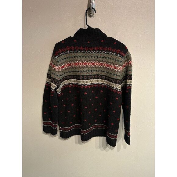 Lauren Ralph Lauren Hand Knit Sweater Womens Size Large Lambs Wool Fair Isle - Picture 6 of 8